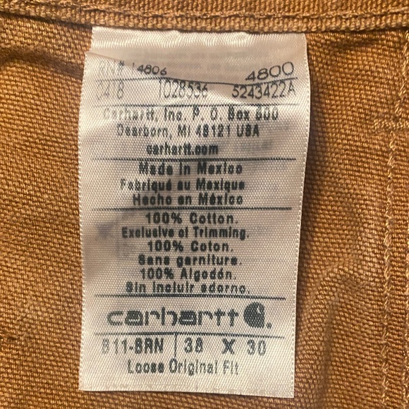 Carhartt Men's Brown Cargo Pants - Picture 2 of 4